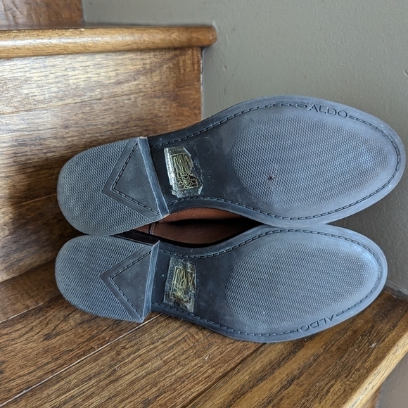 Leather boots Aldo women Wicoeni women's leather Ankle boots Sz 5, Euro 35 - Picture 6 of 8